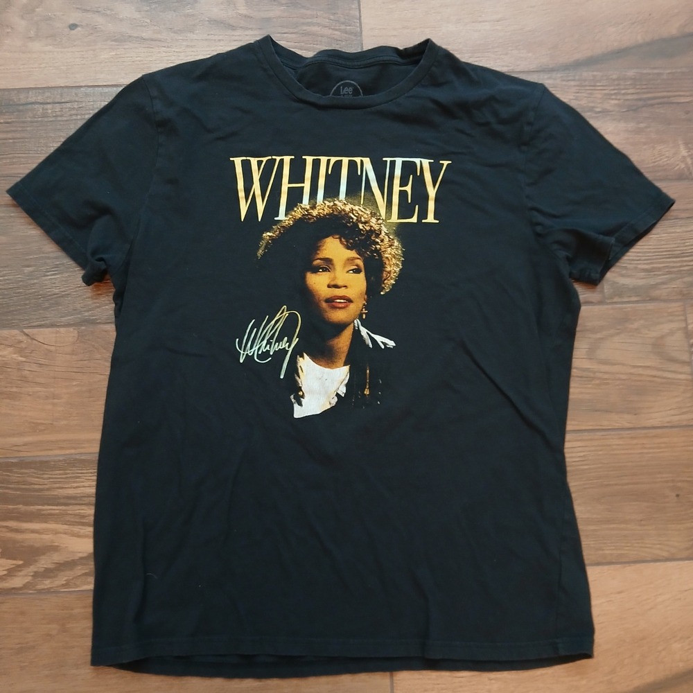 Whitney Houston Shirt Mens XL Black Lee Nothing But Love 2010 World Tour Tee